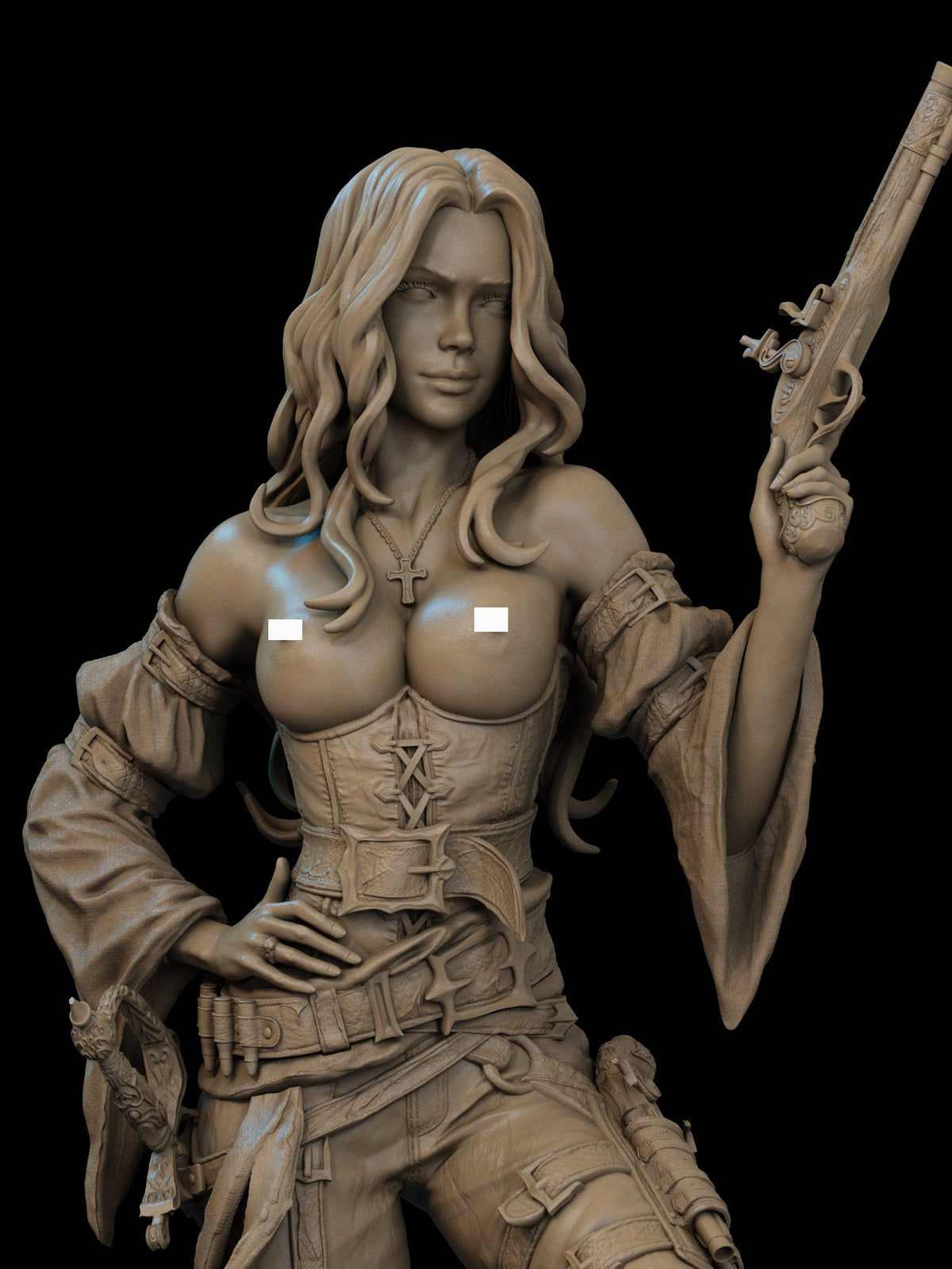 Queen of the High Seas Pirate resin figure