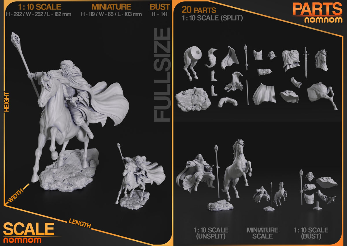 Gandalf the White resin figure