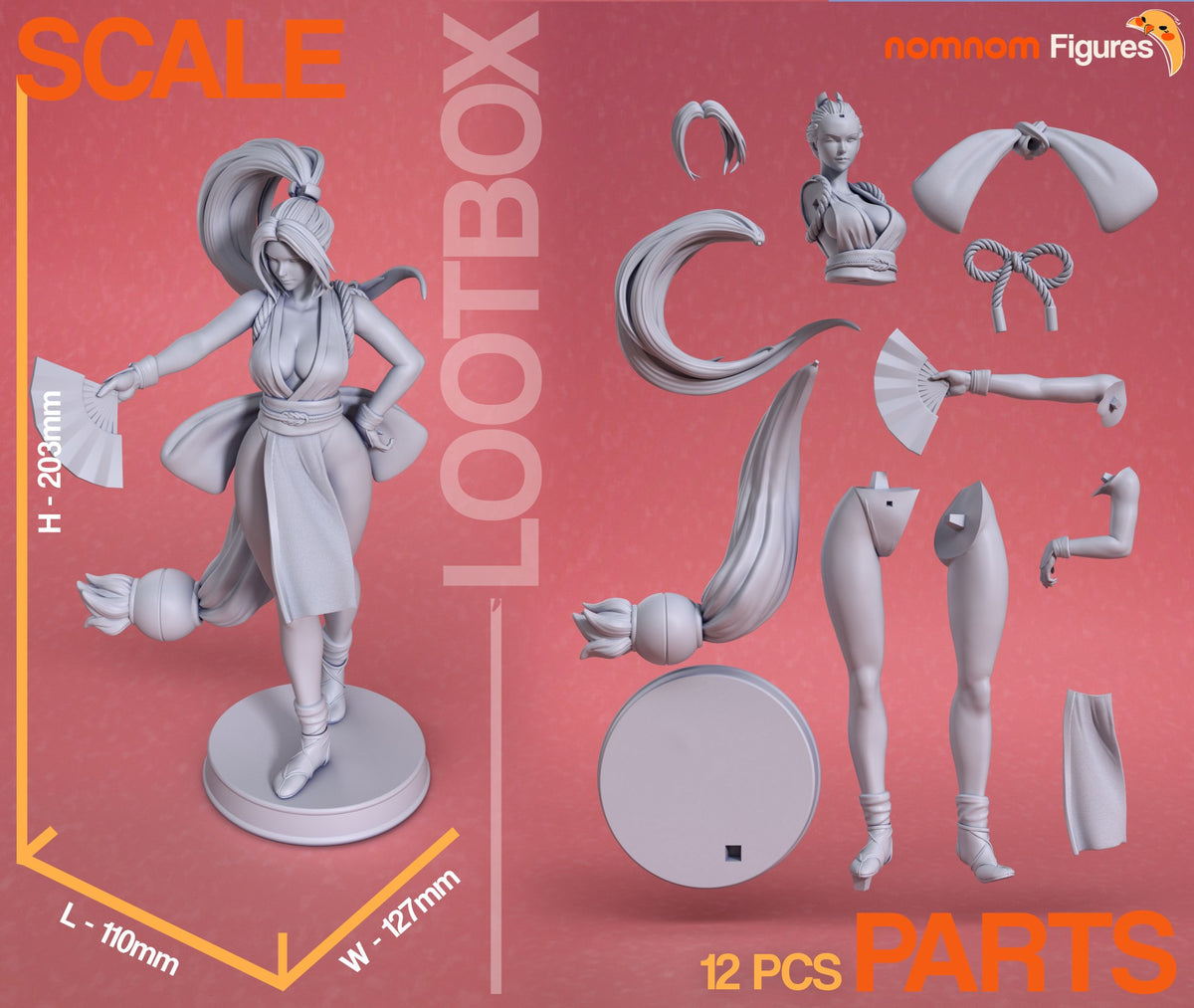 Mai Shiranui resin figure