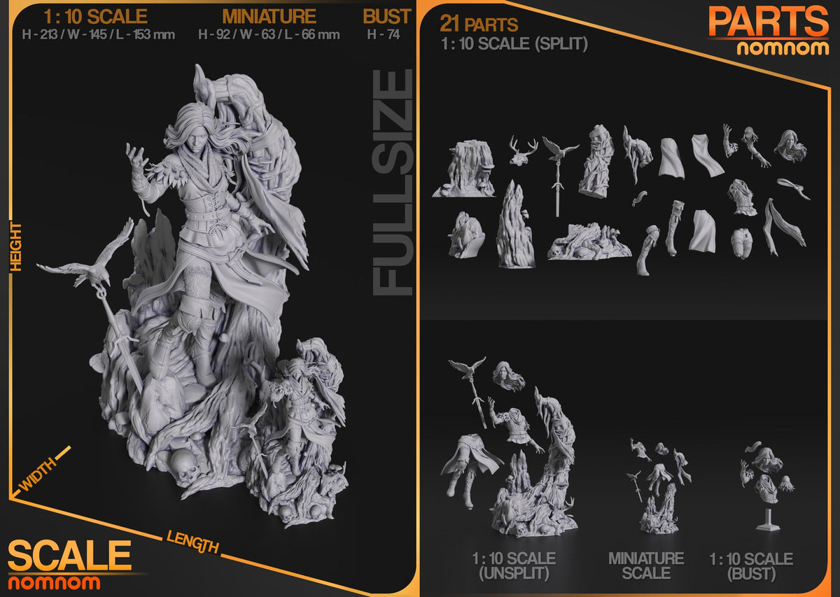 Yennefer resin figure