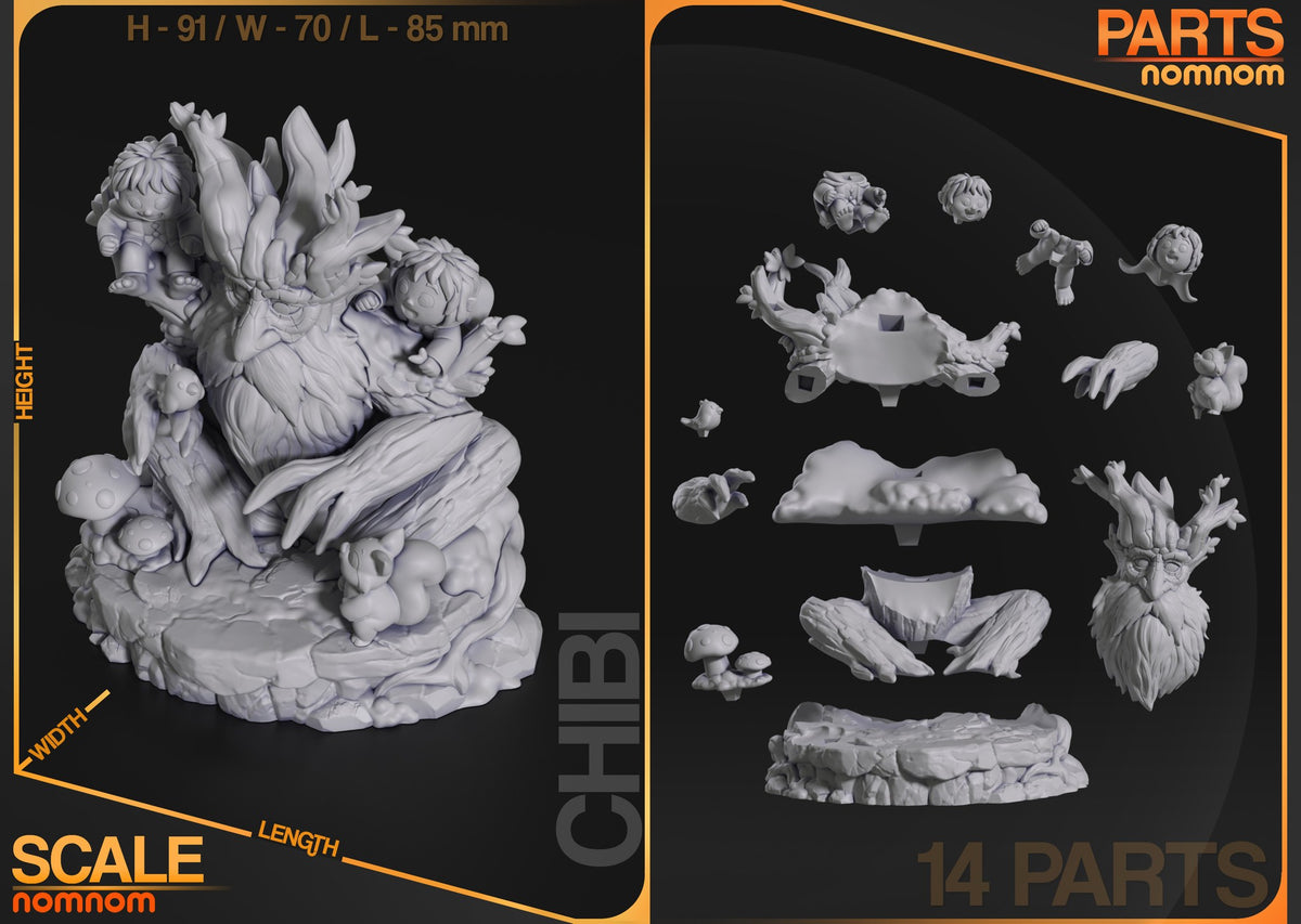 Chibi Treebeard resin figure