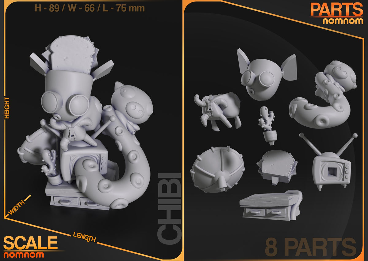 Chibi GIR resin figure