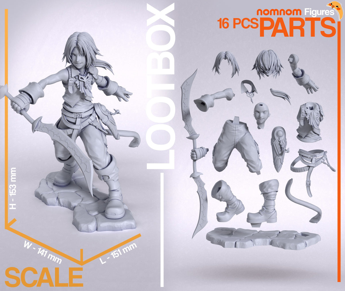 Zidane Tribal resin figure