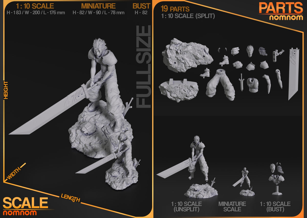Zack Fair resin figure