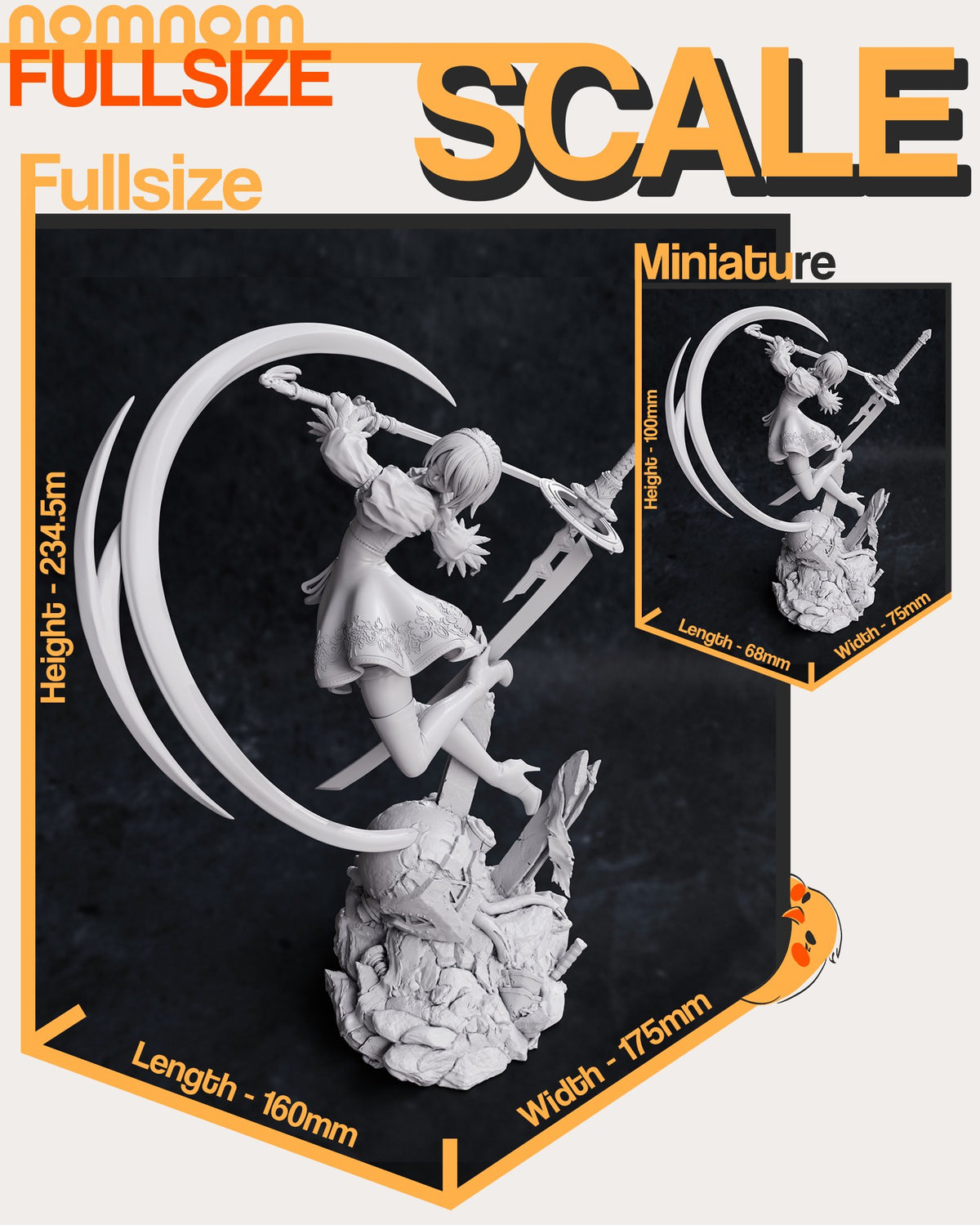 2B resin figure