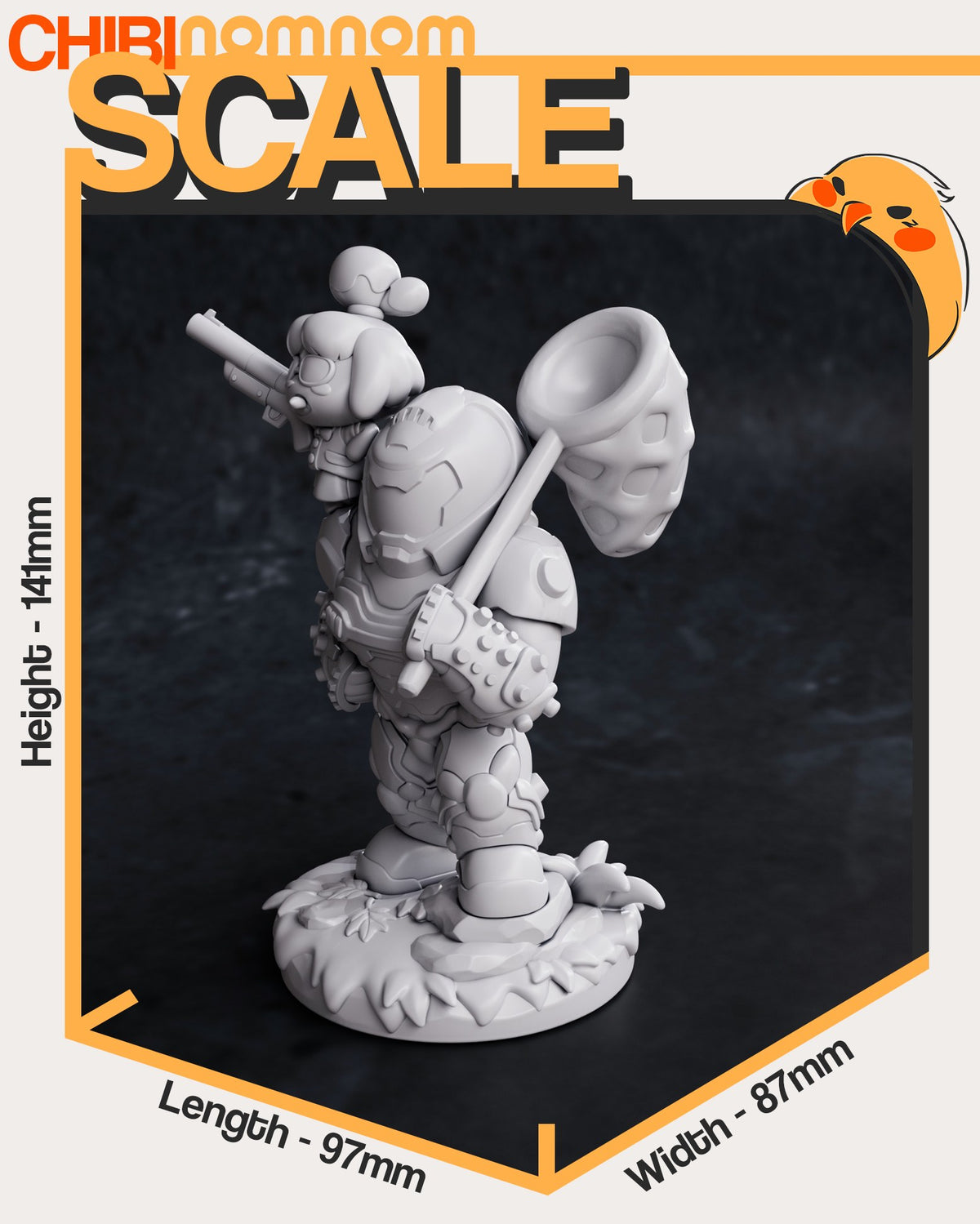 Chibi Isabelle & Doom Slayer resin figure