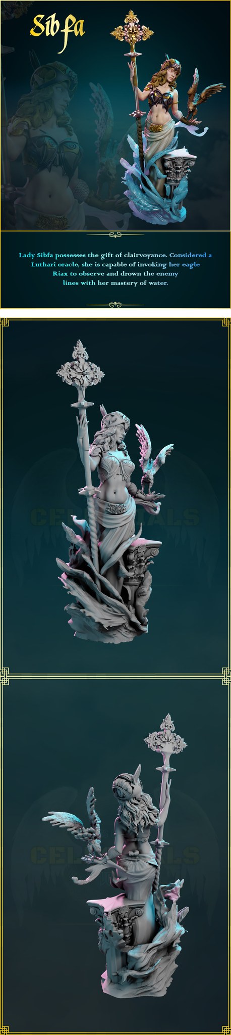 Sibfa resin figure