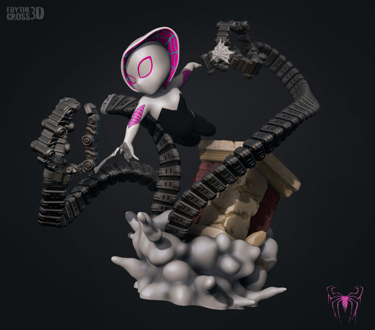 Chibi Spider-Gwen resin figure