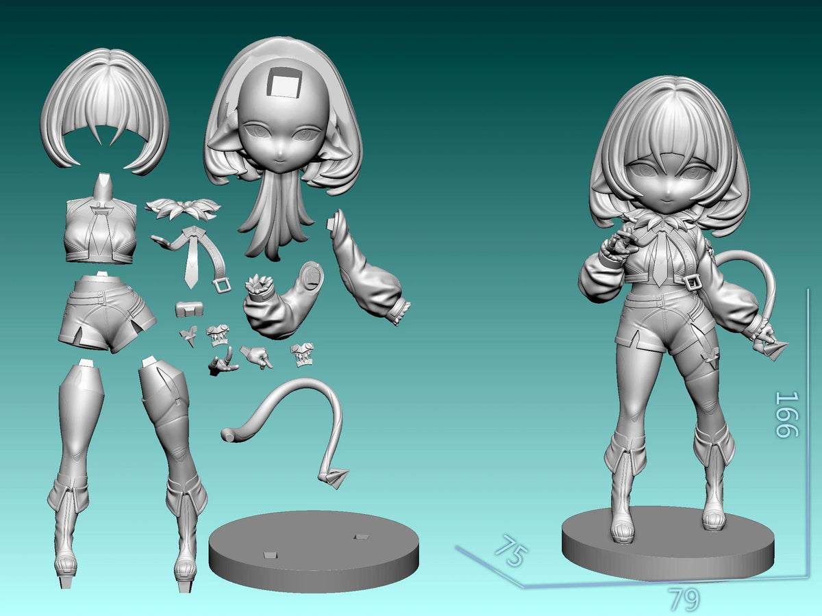 Jane Doe (Chibi) resin figure