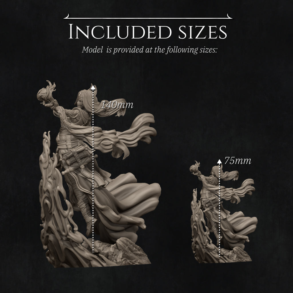 Price of Magic | 32mm–140mm | 3D Printed Figure | Art Piece | Nerikson | Nerdy Creations