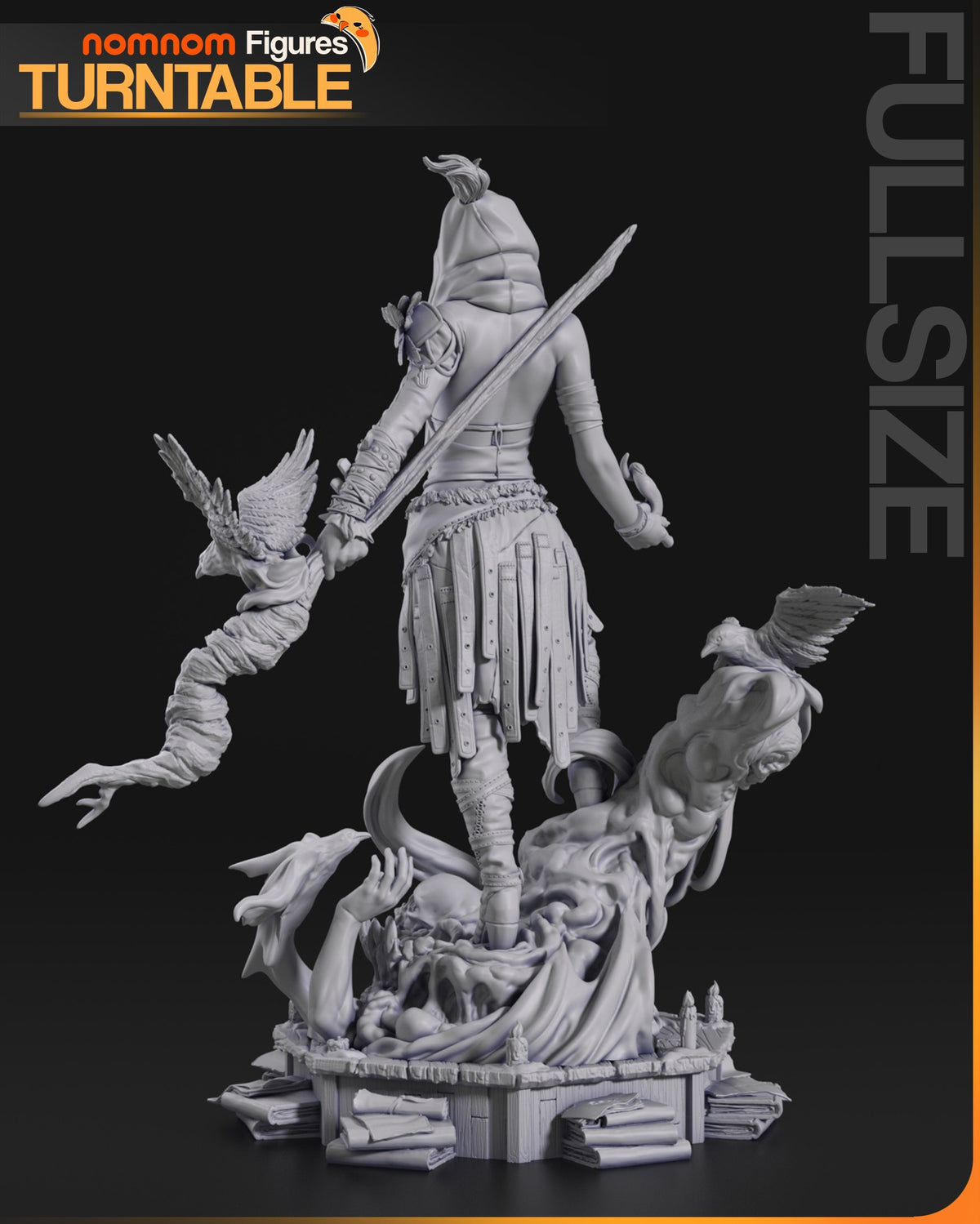 Morrigan resin figure