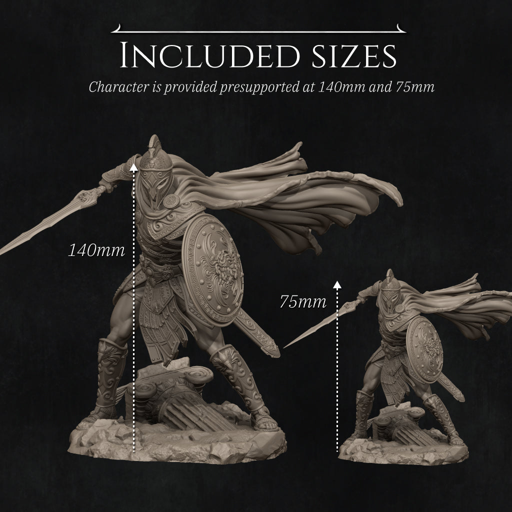 Perseus | 32mm–140mm | 3D Printed Figure | Art Piece | Nerikson | Nerdy Creations