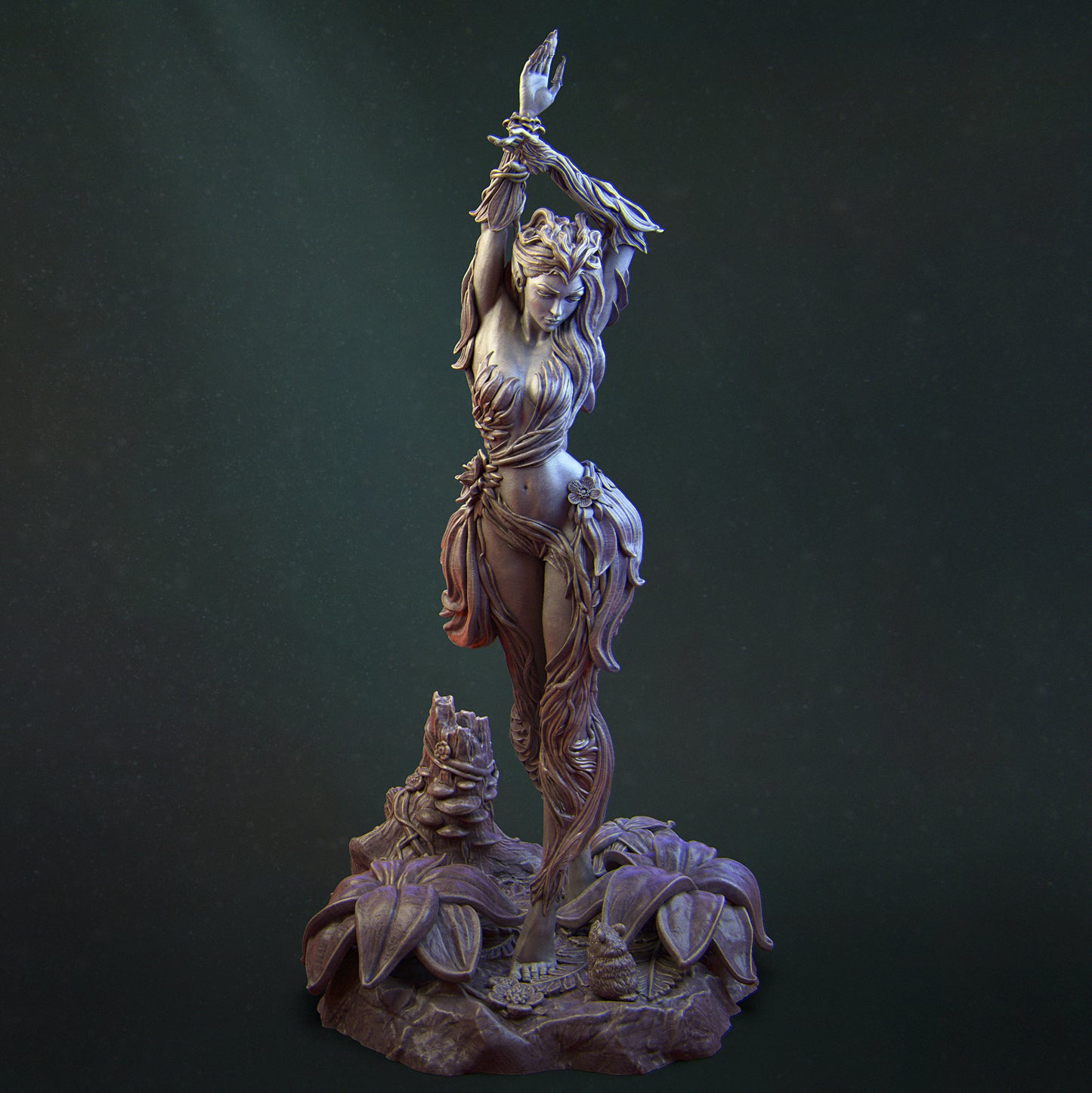 Eyrine, the Dryad | 32mm–140mm | 3D Printed Figure | Art Piece | Nerikson | Nerdy Creations