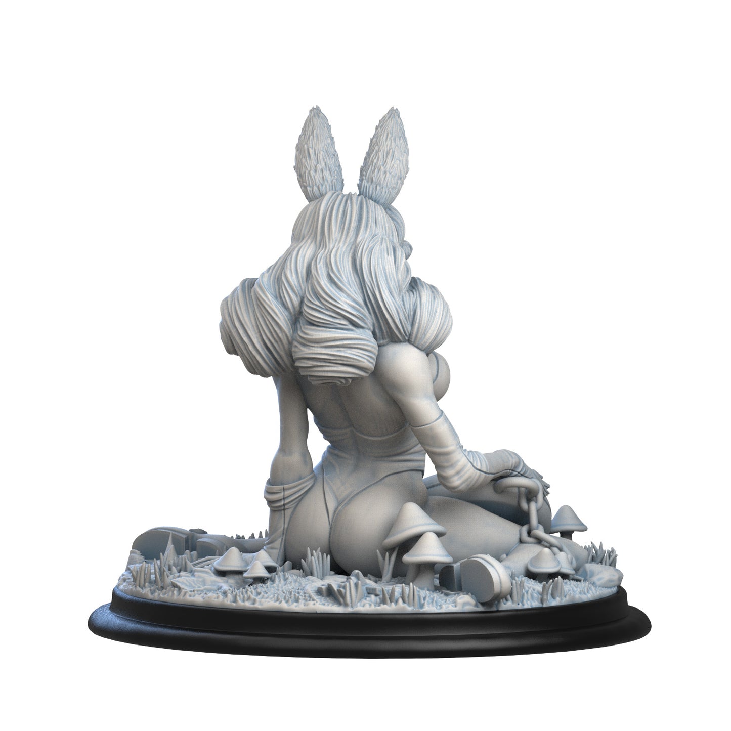 Alice in Creepyland — White Rabbit Pinup | 3D Printed Figure | Art Piece | Siryll | Nerdy Creations