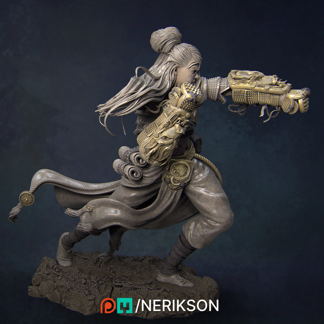 Kaida the Little Dragon | 32mm & 75mm | 3D Printed Figure | Art Piece | Nerikson | Nerdy Creations