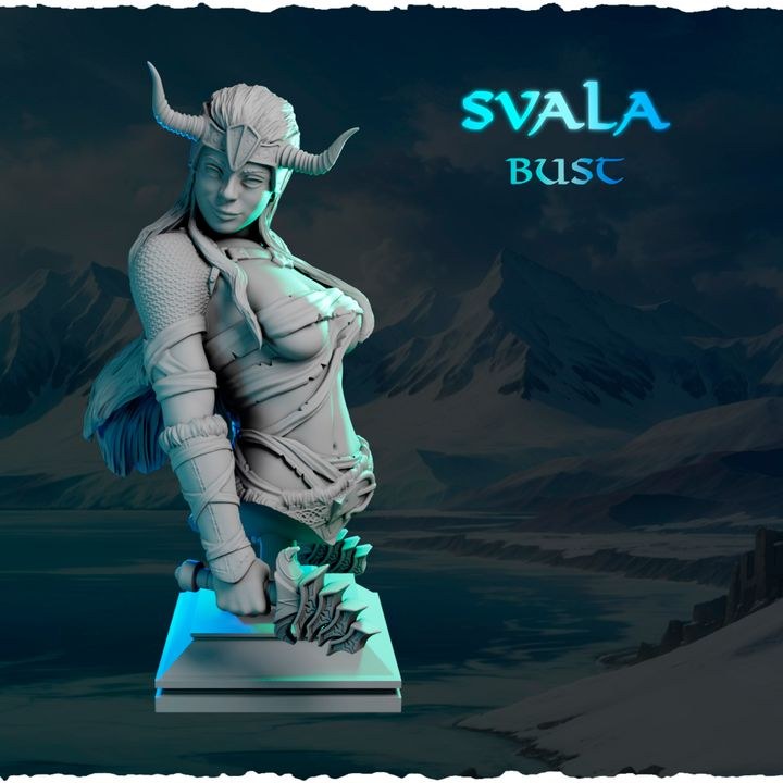 Svala resin figure