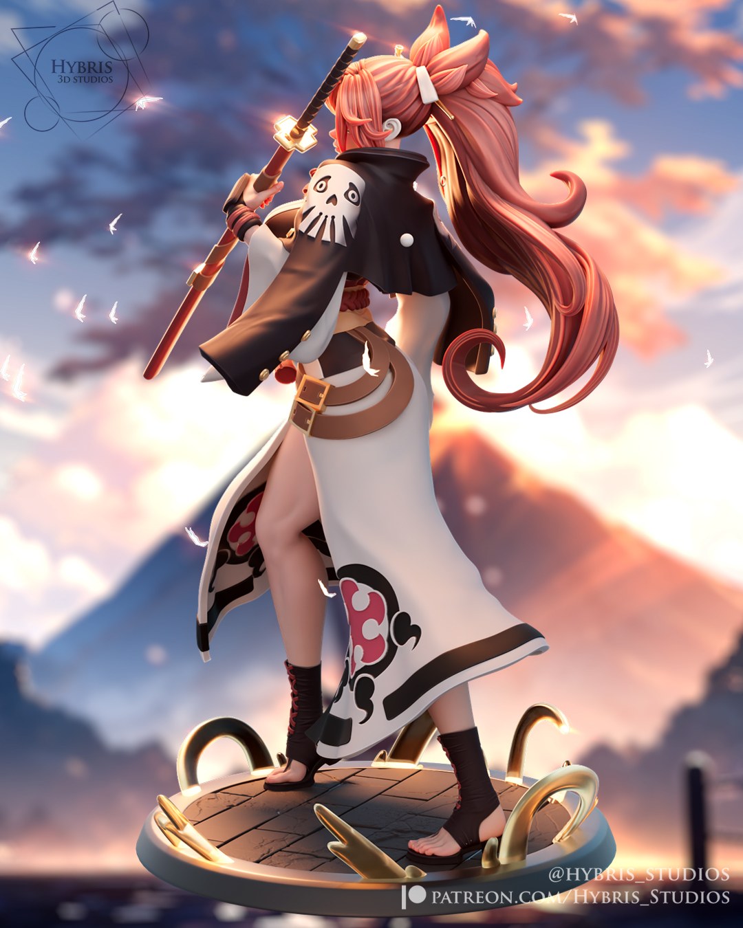 Baiken resin figure