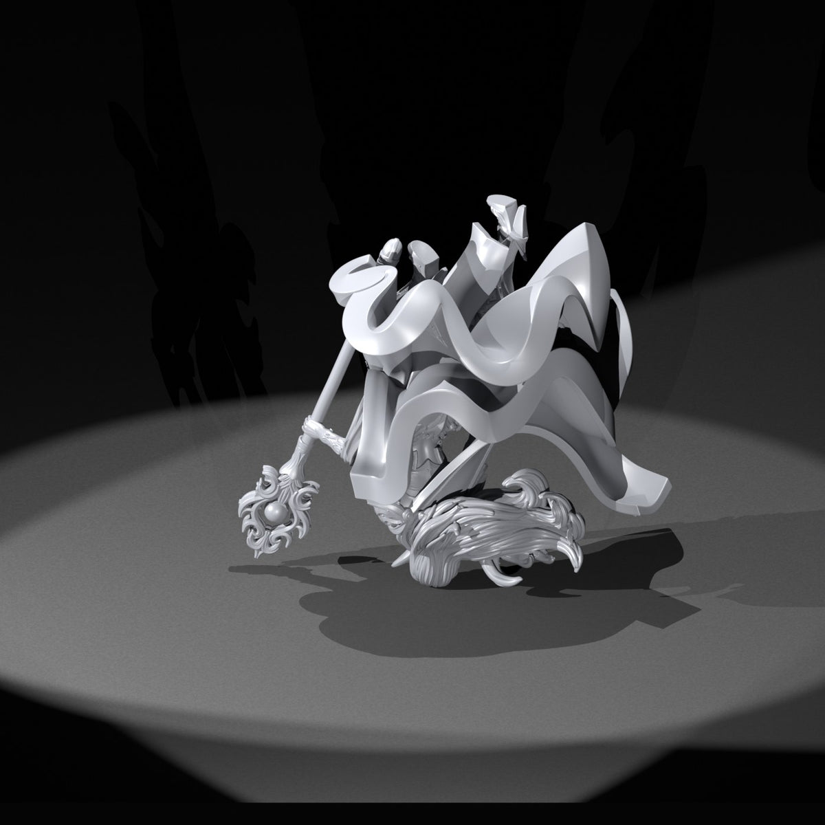 Saphire resin figure