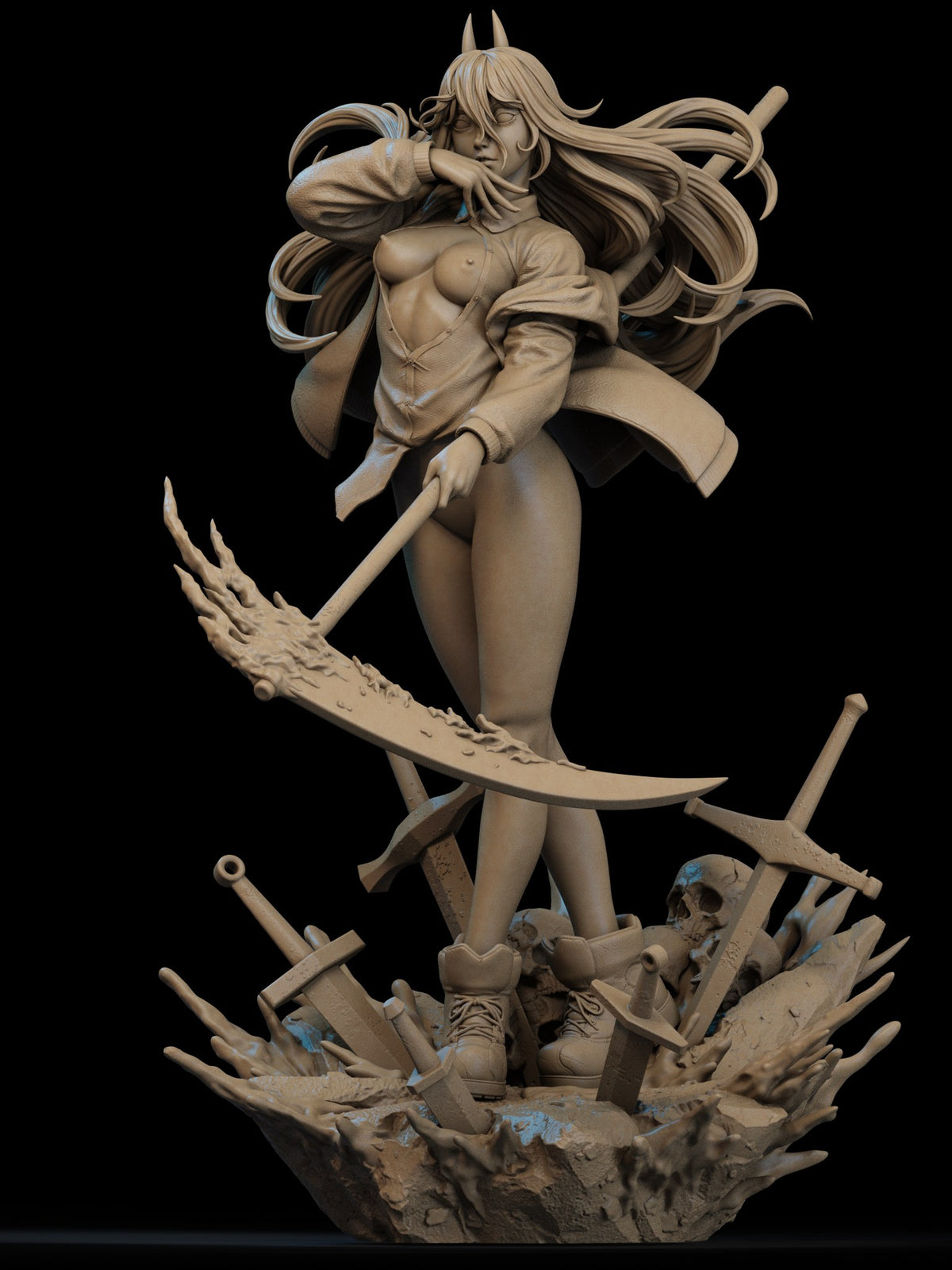 Power resin figure