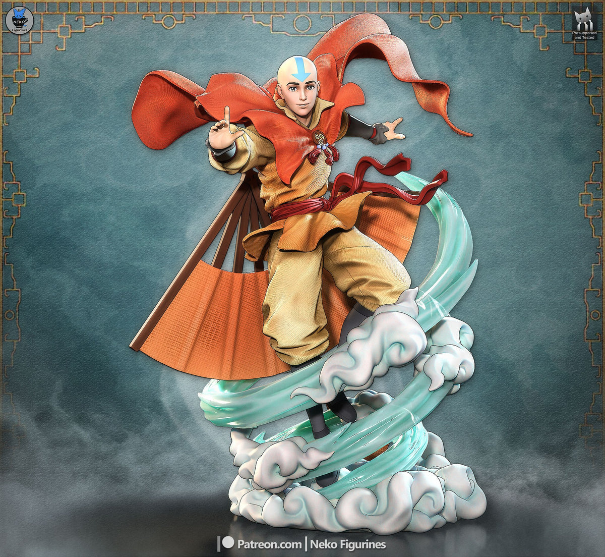 Aang resin figure