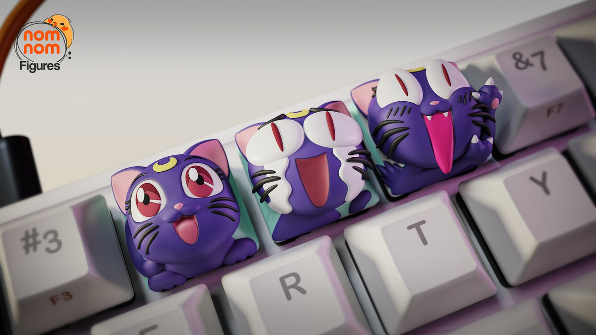 Luna Keycaps resin figure