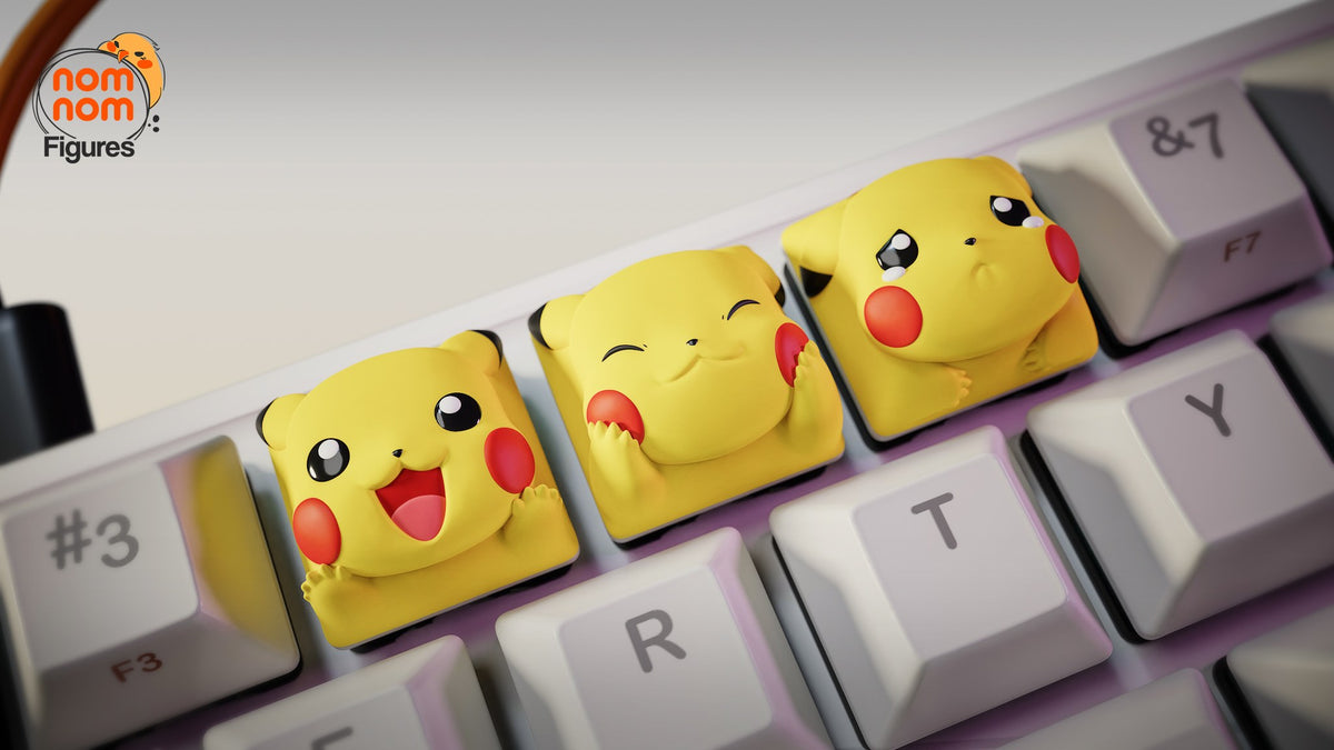 Pikachu Keycaps resin figure