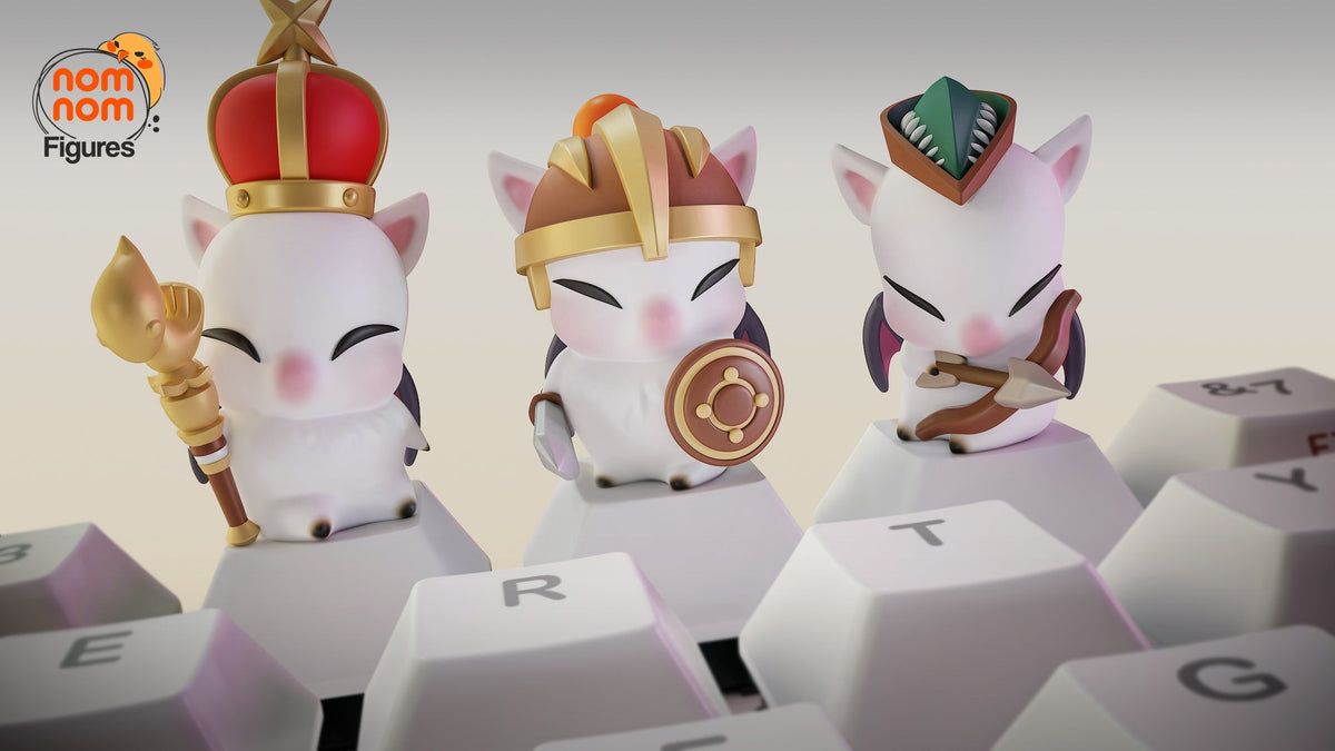 Moogle Keycaps resin figure