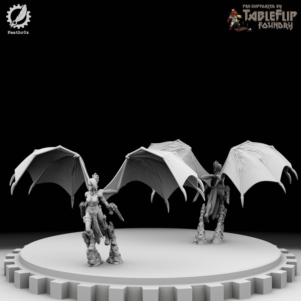 Aurora Vanguard Flying Elite Recon Squad resin figure