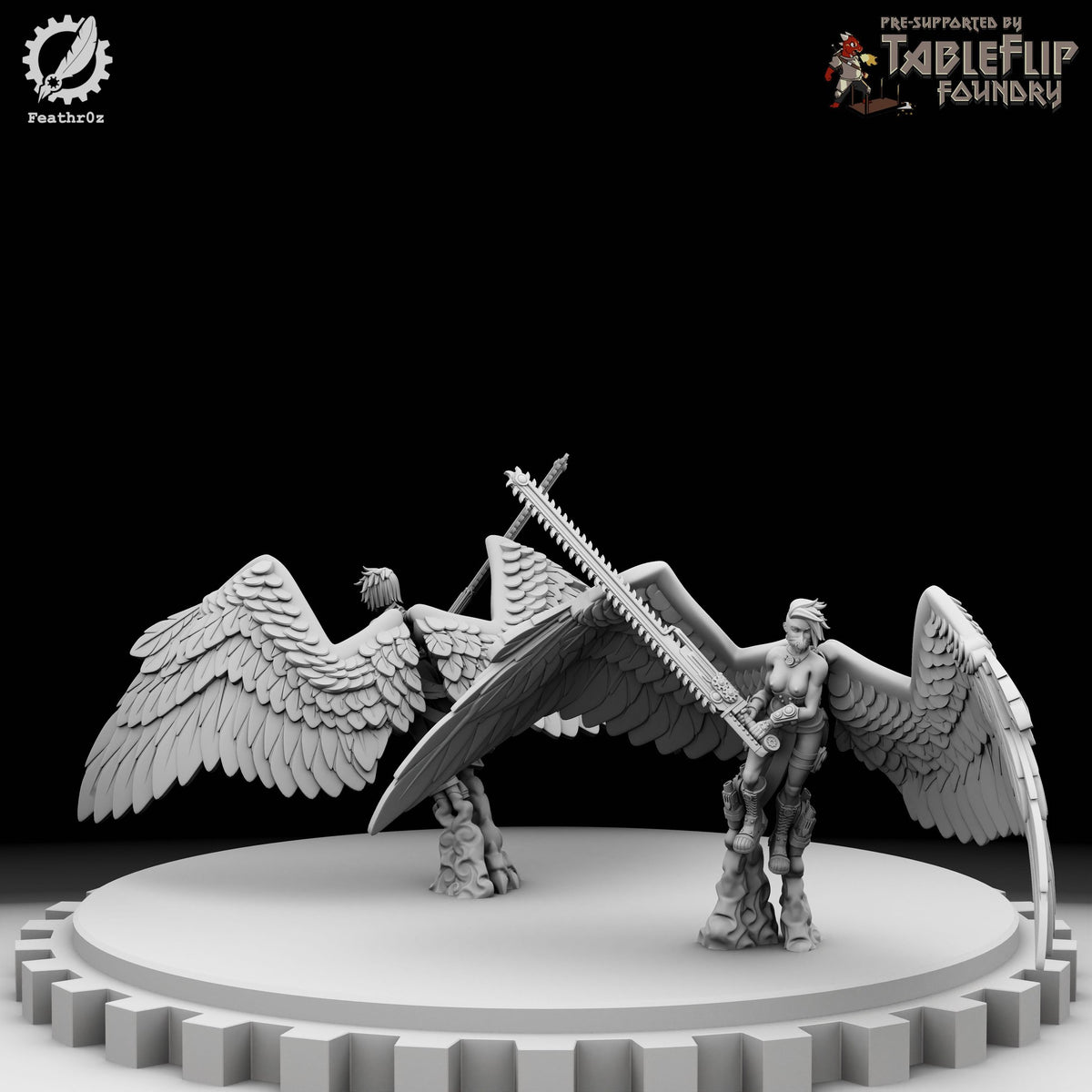 Aurora Vanguard Flying Elite Sword Squad resin figure