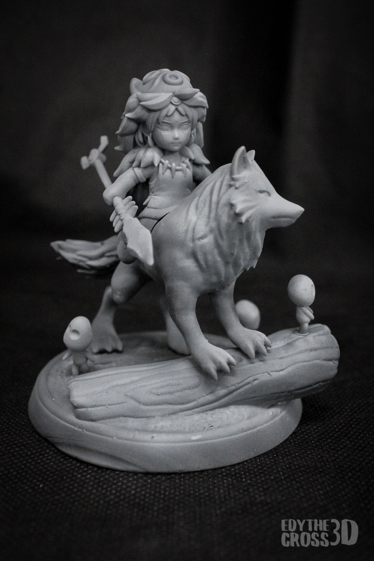 Chibi Princess Mononoke resin figure