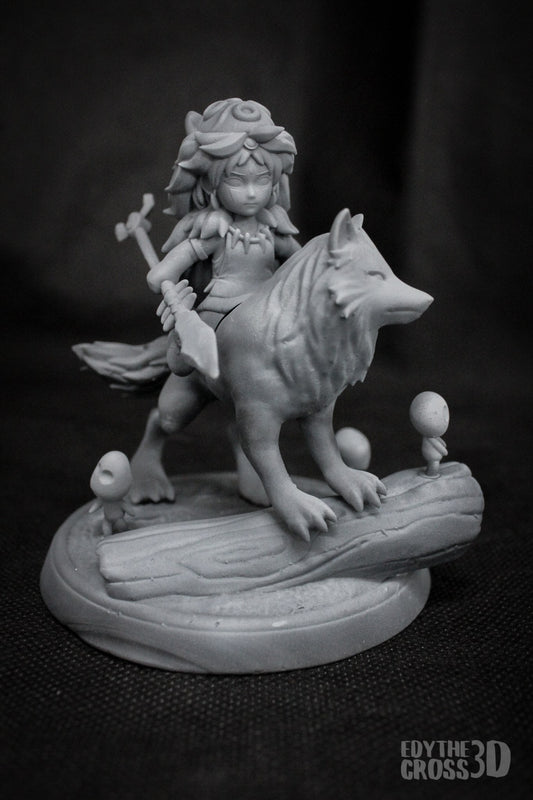 Chibi Princess Mononoke resin figure