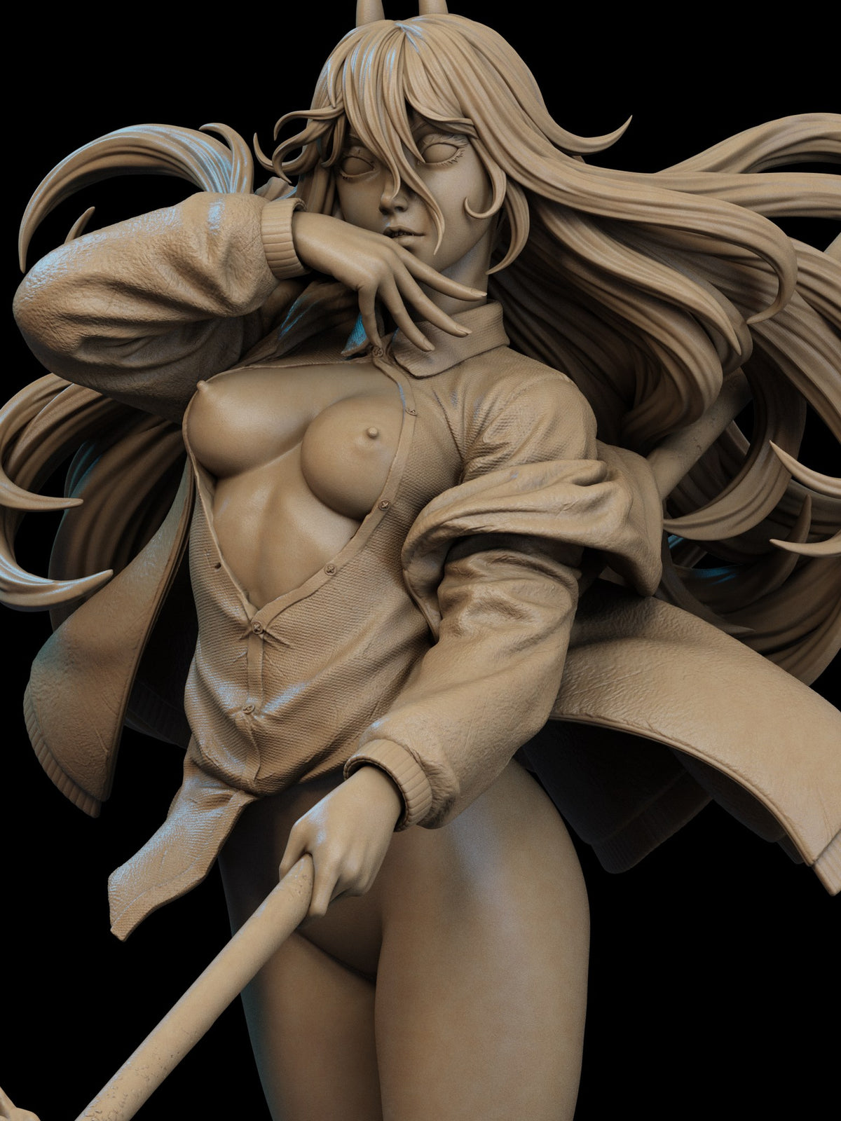 Power resin figure