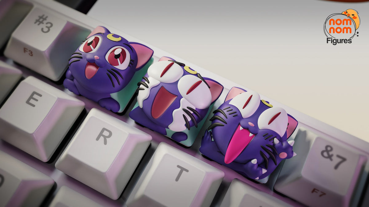 Luna Keycaps resin figure