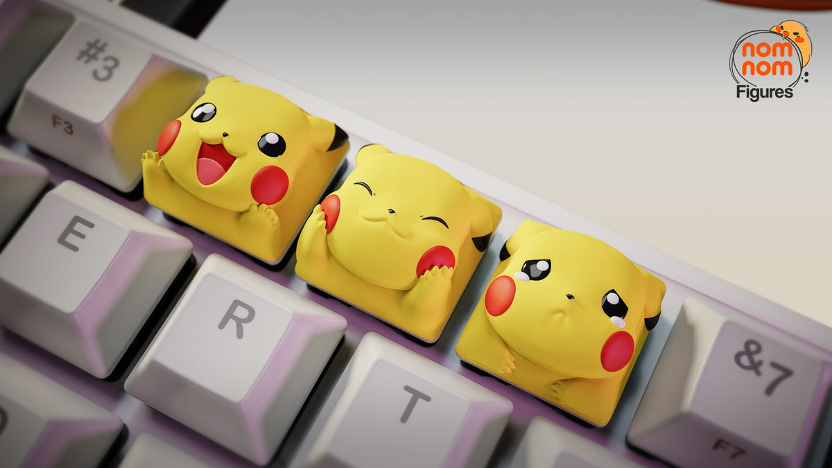 Pikachu Keycaps resin figure