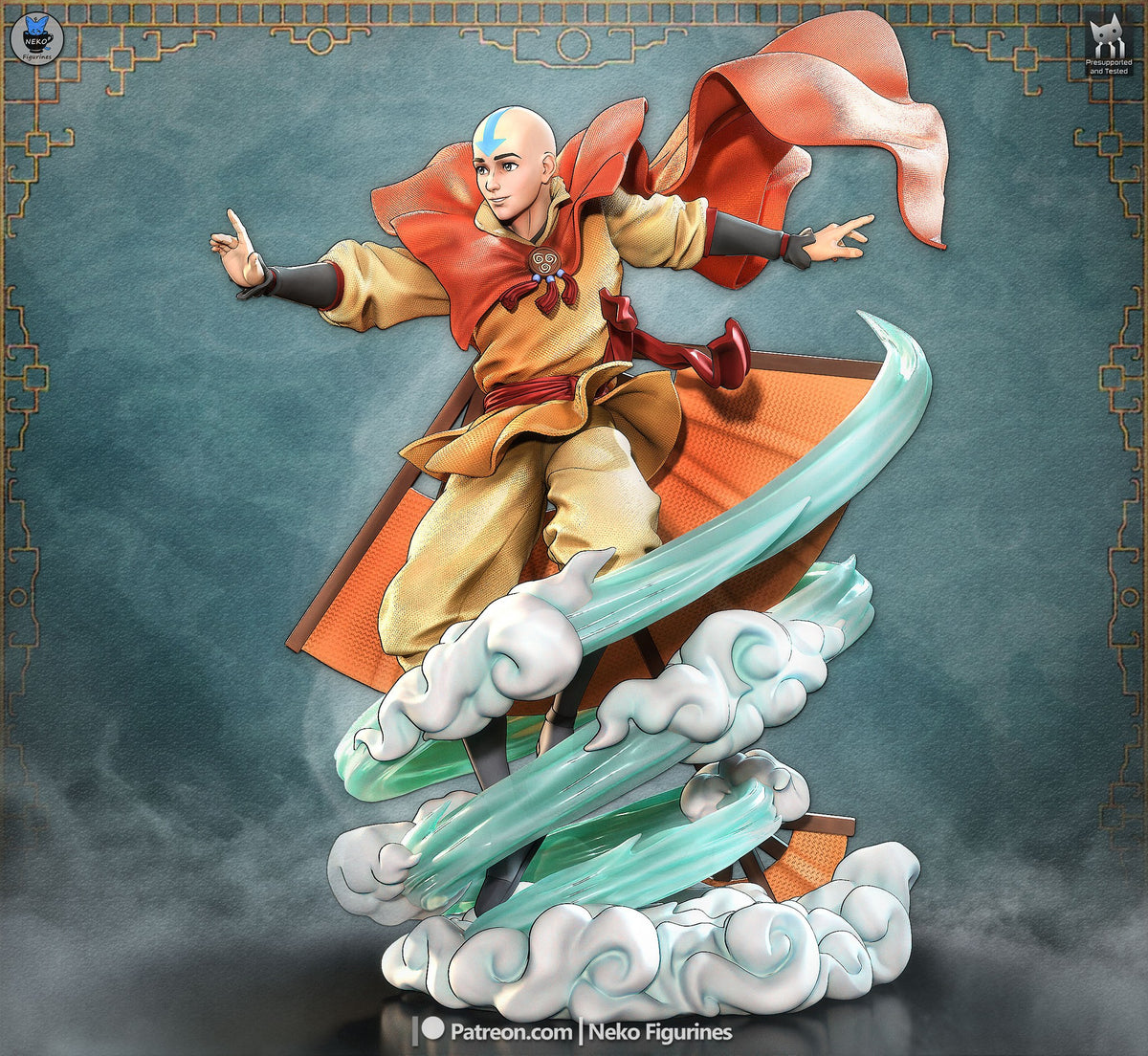 Aang resin figure