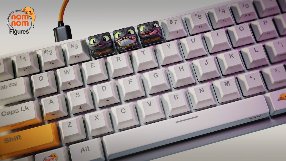 Toothless Keycaps resin figure