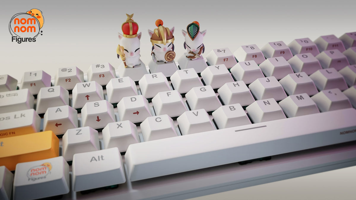 Moogle Keycaps resin figure