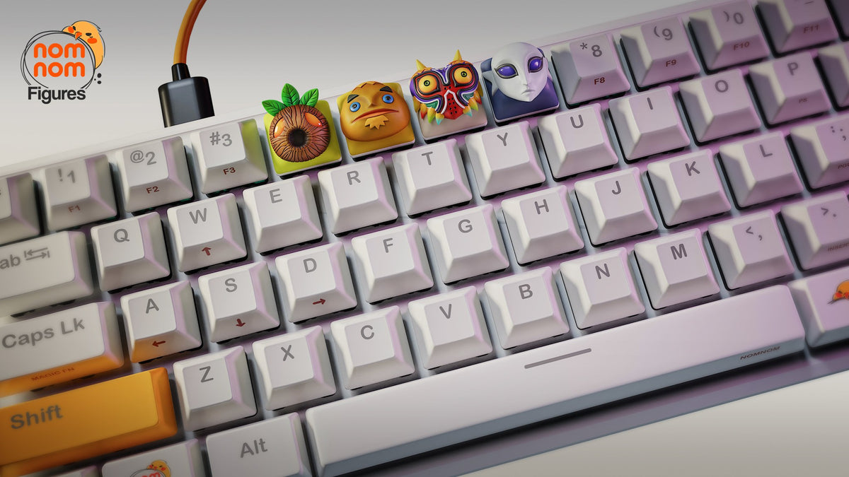 Zelda Masks Keycaps resin figure