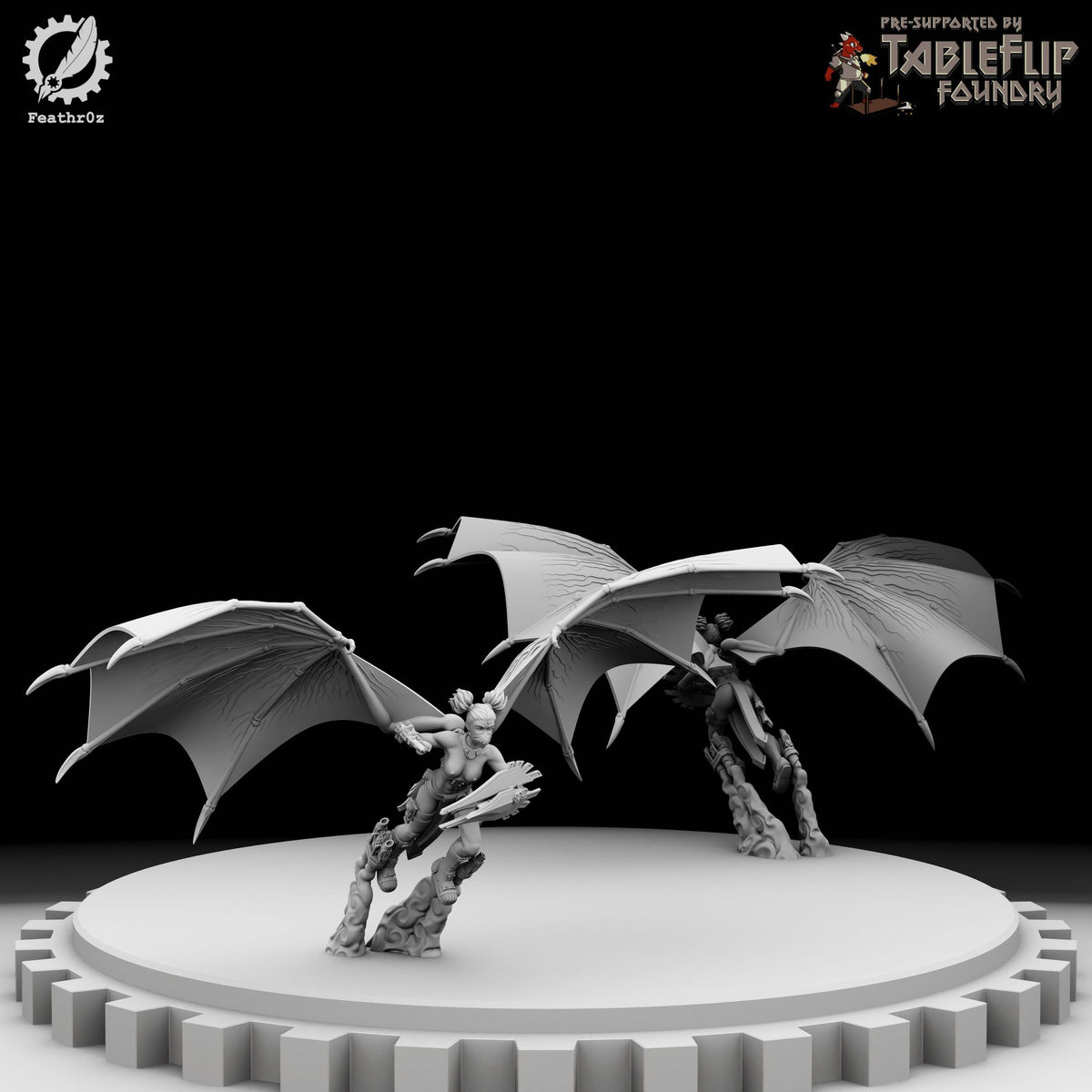 Aurora Vanguard Flying Elite Recon Squad resin figure
