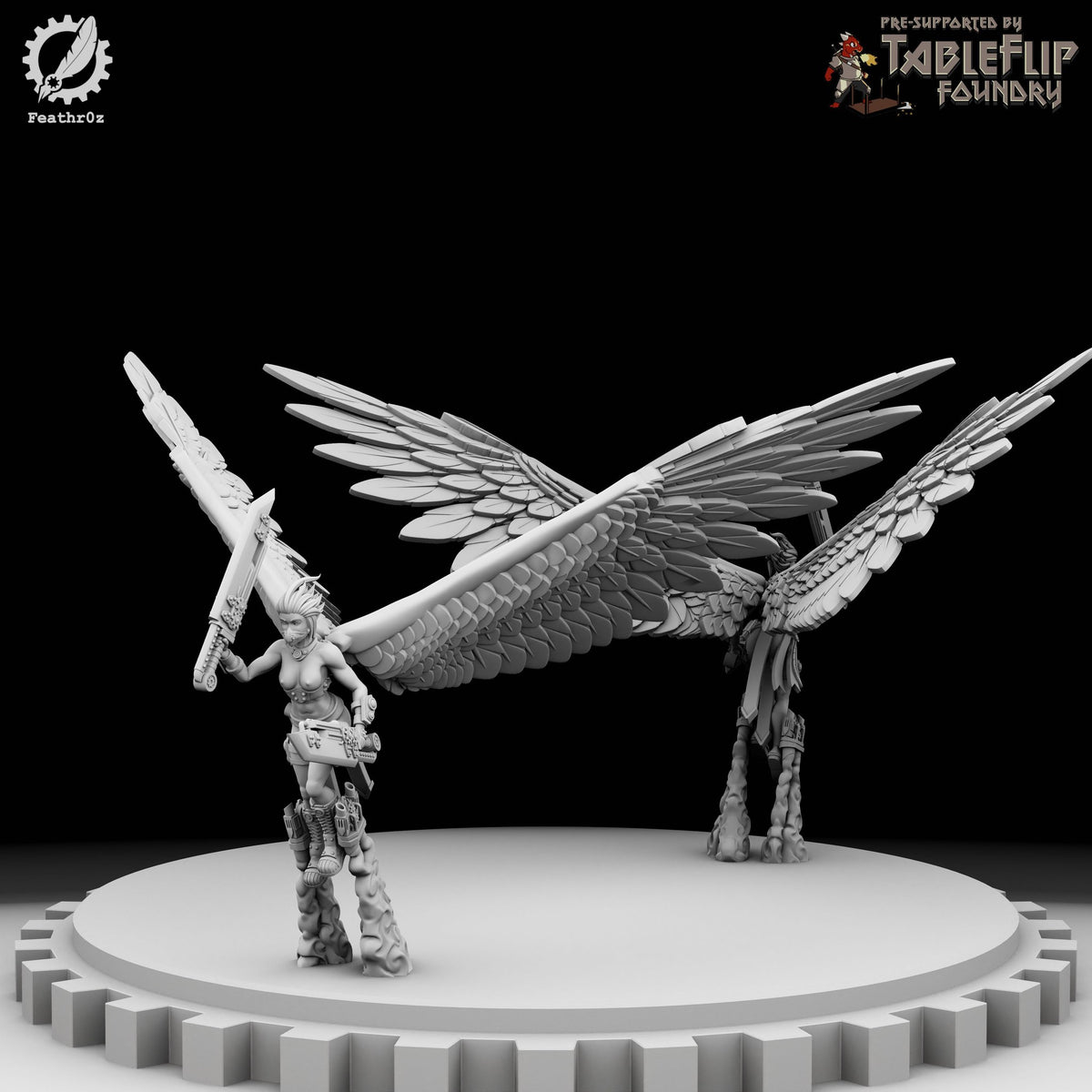Aurora Vanguard Flying Elite Sword Squad resin figure