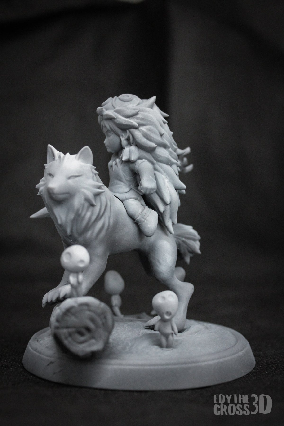 Chibi Princess Mononoke resin figure