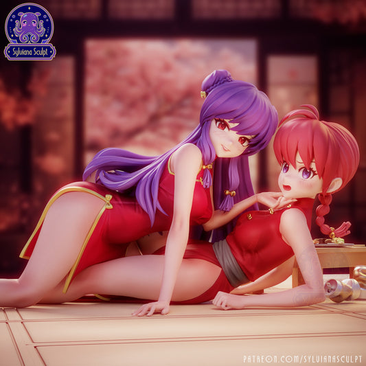 Ranma & Shampoo resin figure