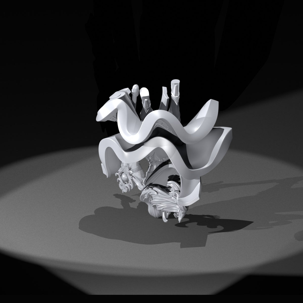 Saphire resin figure