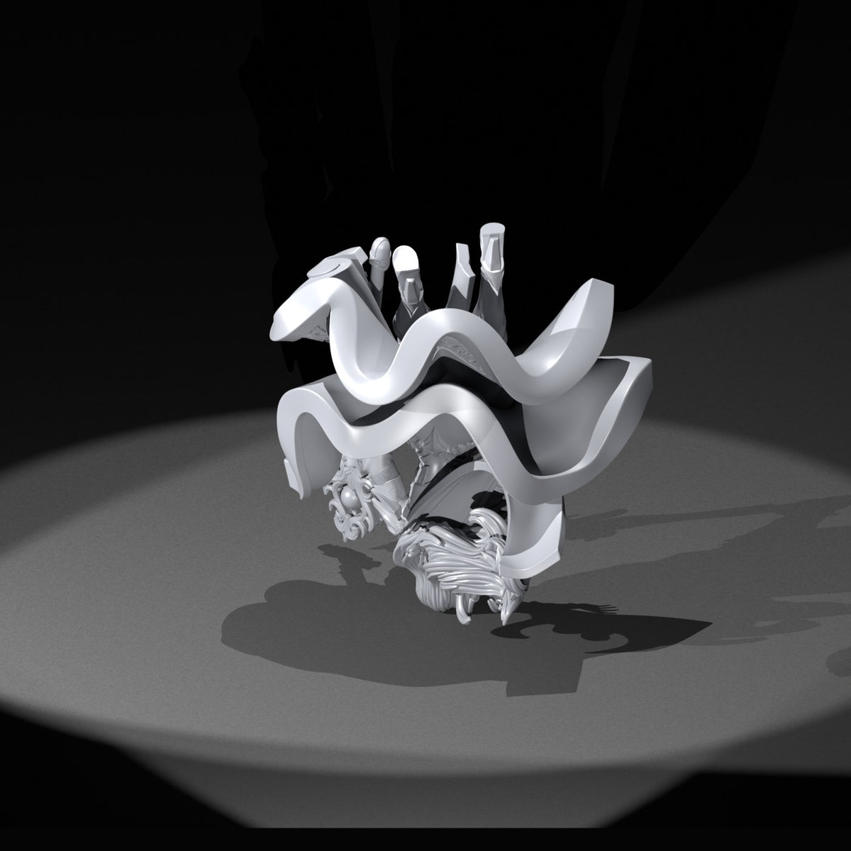 Saphire resin figure