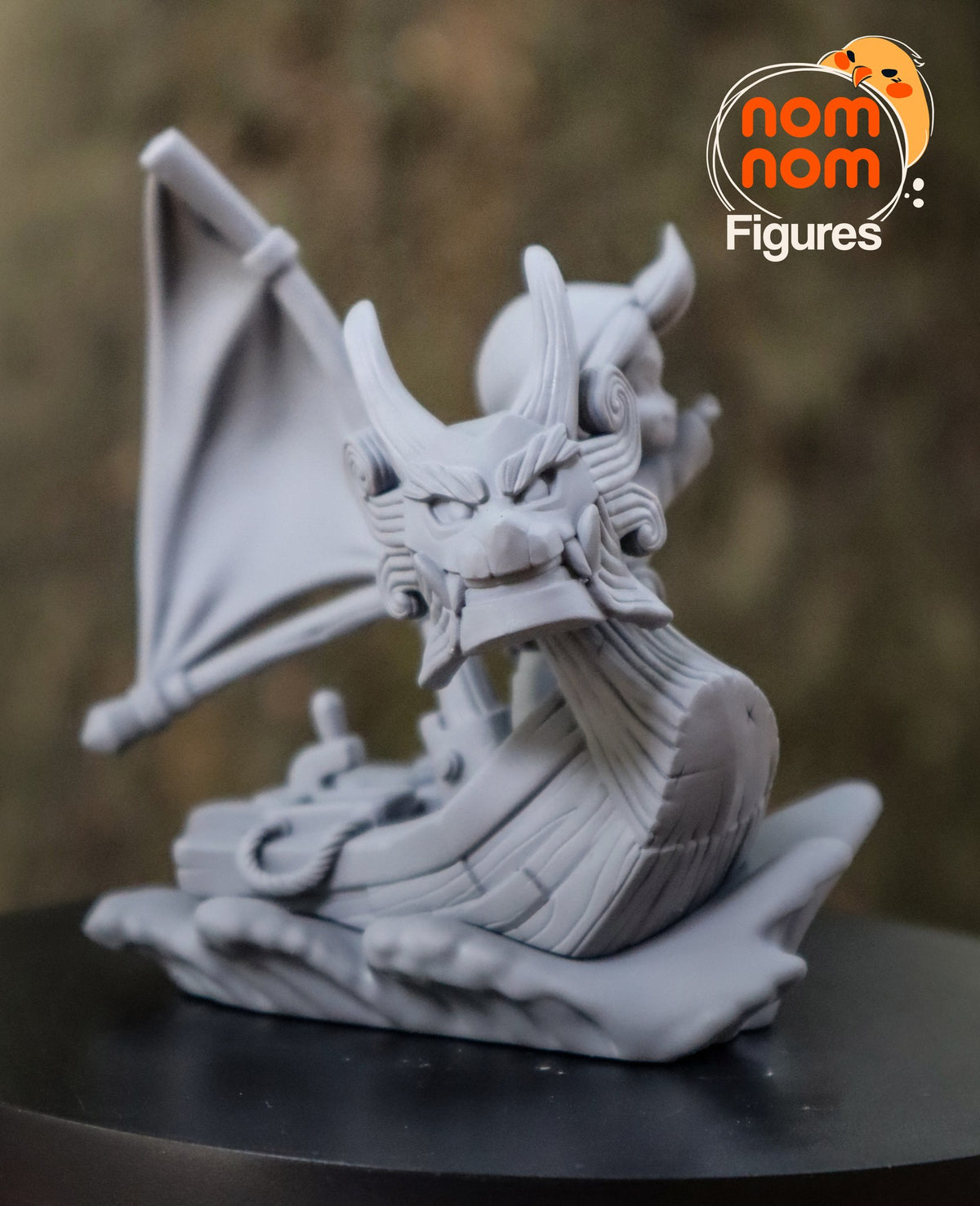 Chibi Wind Waker Link on the King of Red Lions resin figure