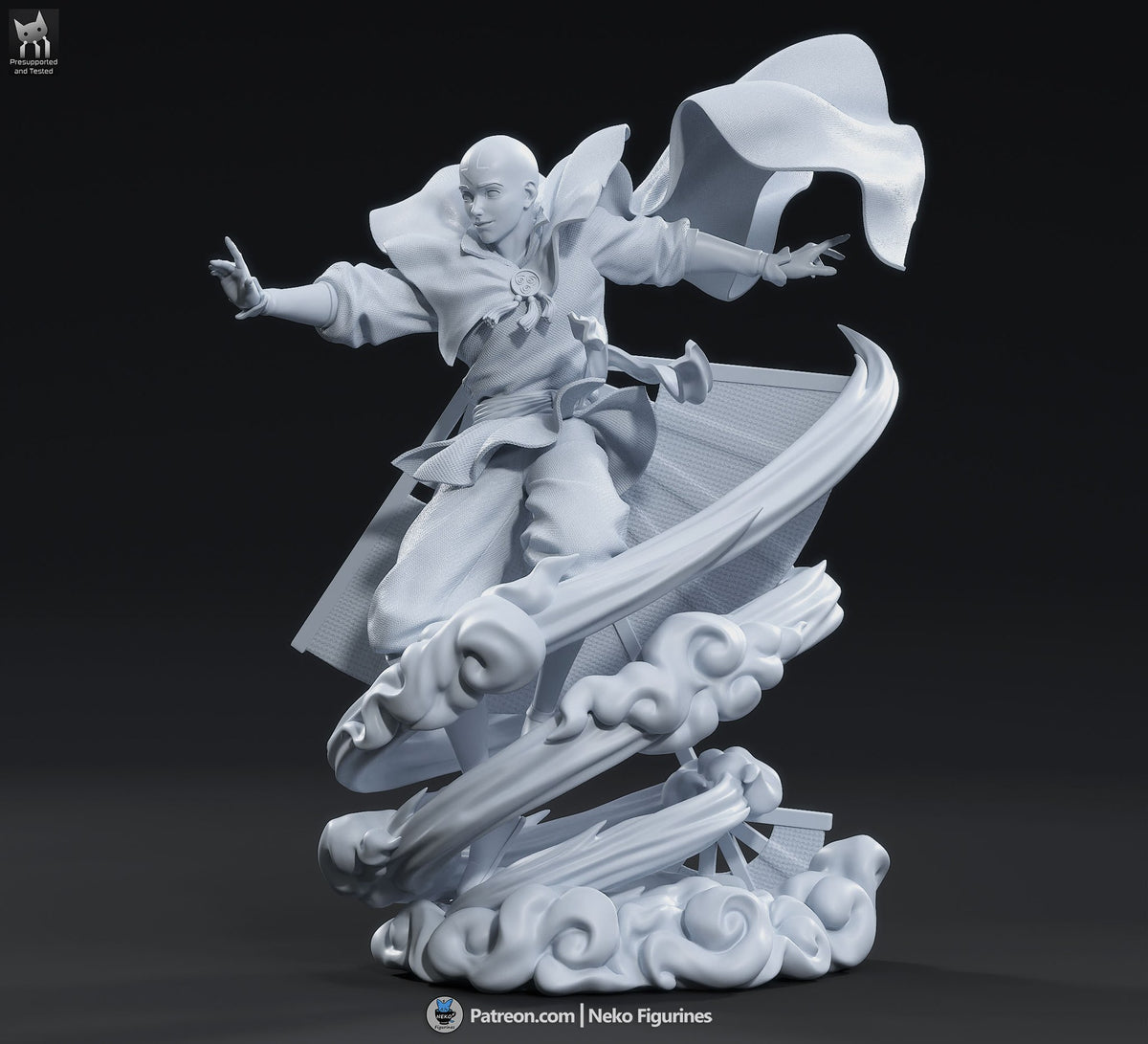 Aang resin figure