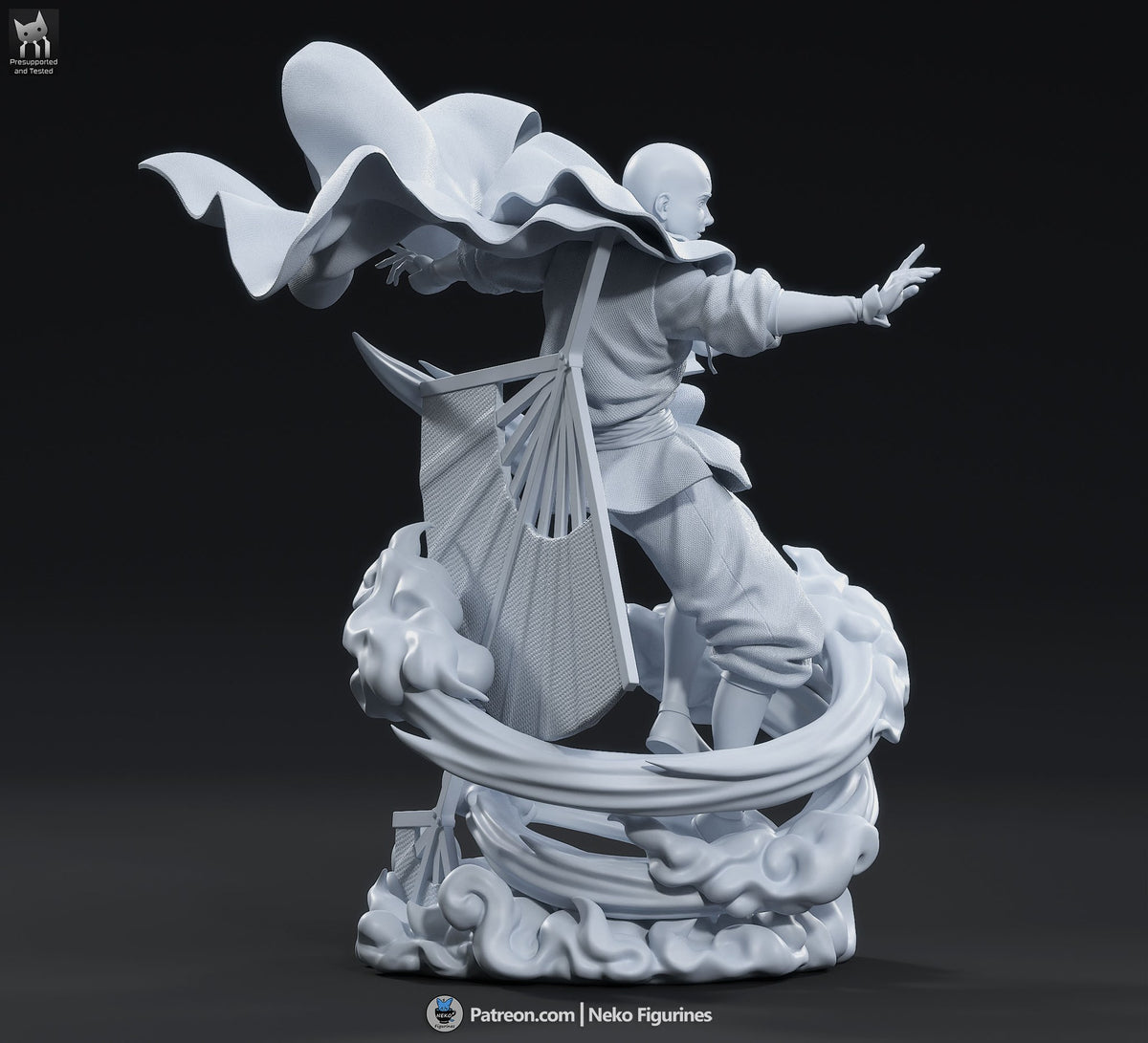 Aang resin figure