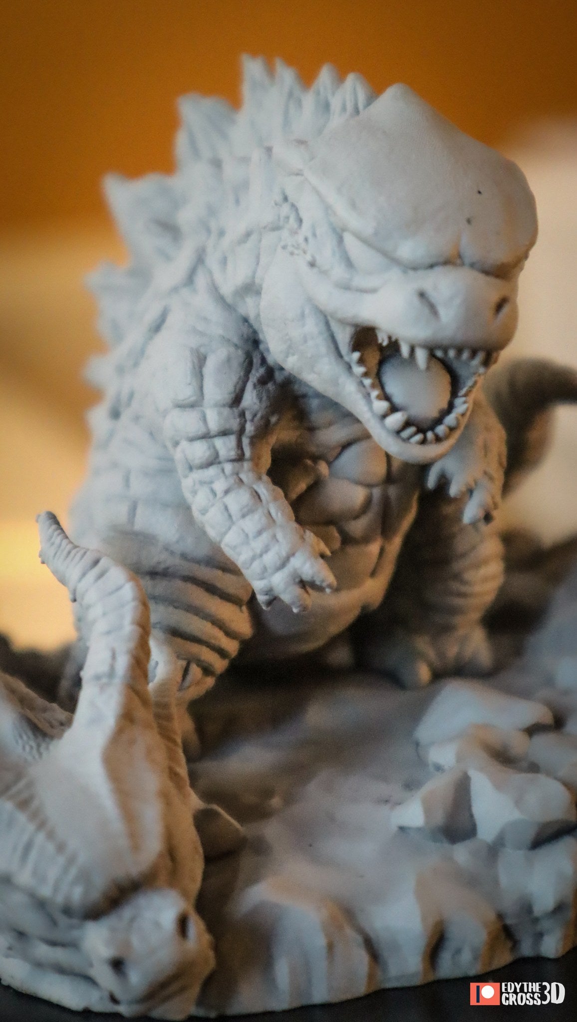 Chibi Kong vs Godzilla resin figure