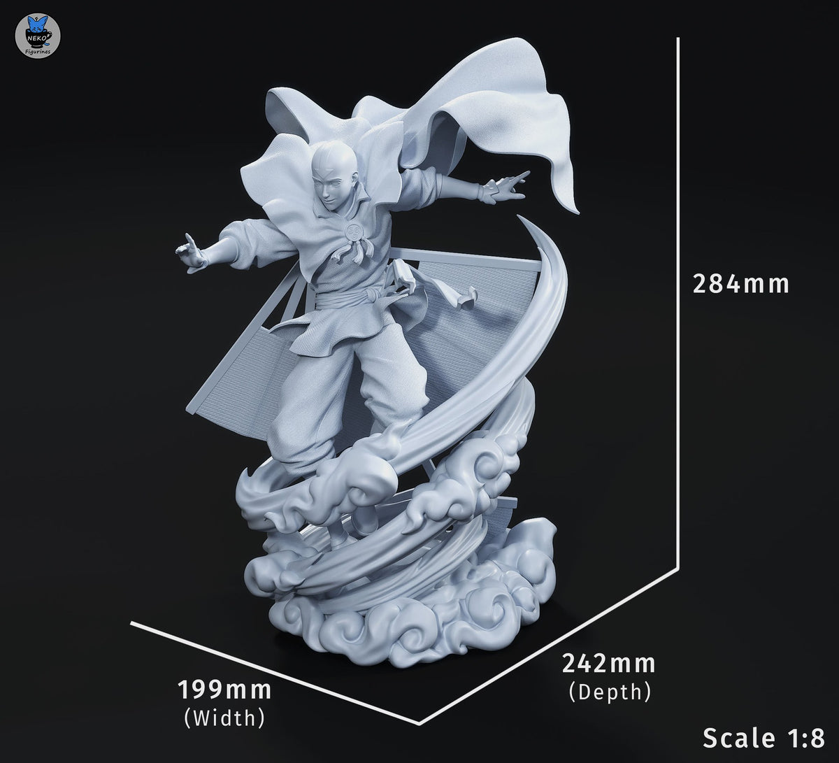 Aang resin figure
