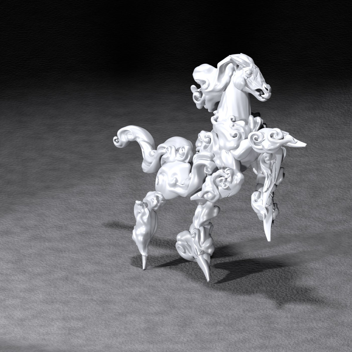 Windstallion resin figure